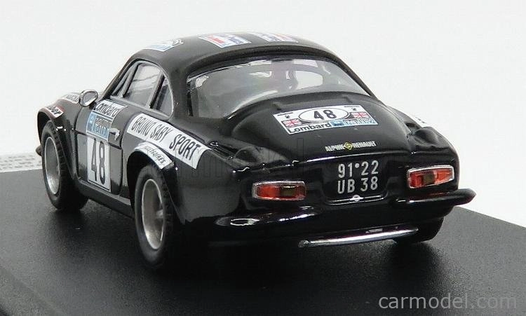 Trofeu Renault A110 Alpine Coupe N 48 Rally Rac 1978 B.saby - M.guegan 1:43 Black