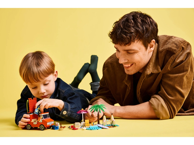 LEGO Bluey - Bluey a rodinný výlet autom na pláž