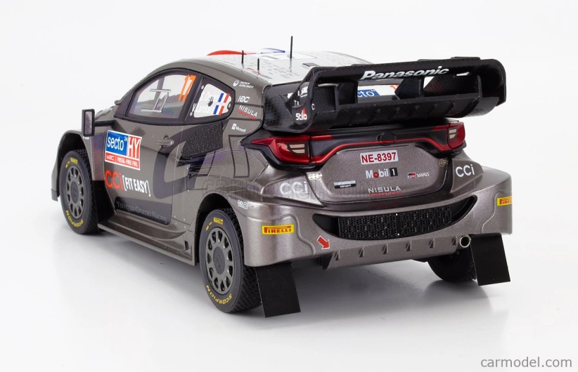 Ixo-models Toyota Yaris Gr Rally1 Team Toyota Gazoo Racing Wrt N 17 Winner Rally Finland 2024 Sebastien Ogier - Vincent Landais 1:18 Grey