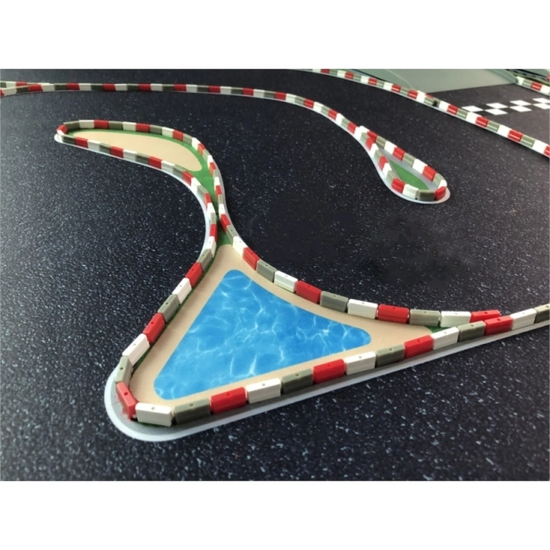 Turbo Racing obruby na koľajnice, bloky, biele (50 ks)