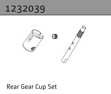 1232039 - Rear Gear Cup Set