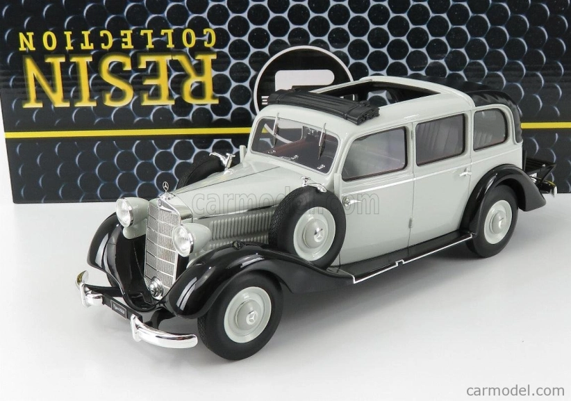 Triple9 Mercedes benz 260d Pullman Landaulet Open Roof 1936 1:18 Šedá Černá