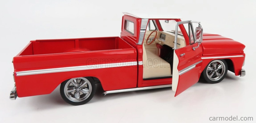 Sun-star Chevrolet C-10 Pick-up Lowrider 2-dverový 1965 1:18 Červená biela