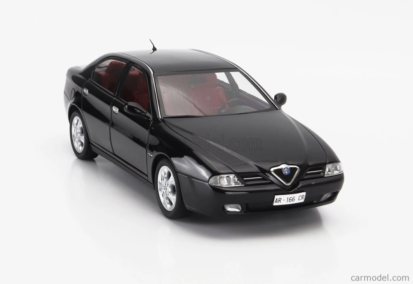 Mitica-diecast Alfa romeo 166 3.0 V6 1998 – Red Interior 1:18 Black