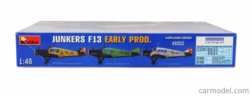 Miniart Junkers F13 Military Airplane 1942 1:48 /