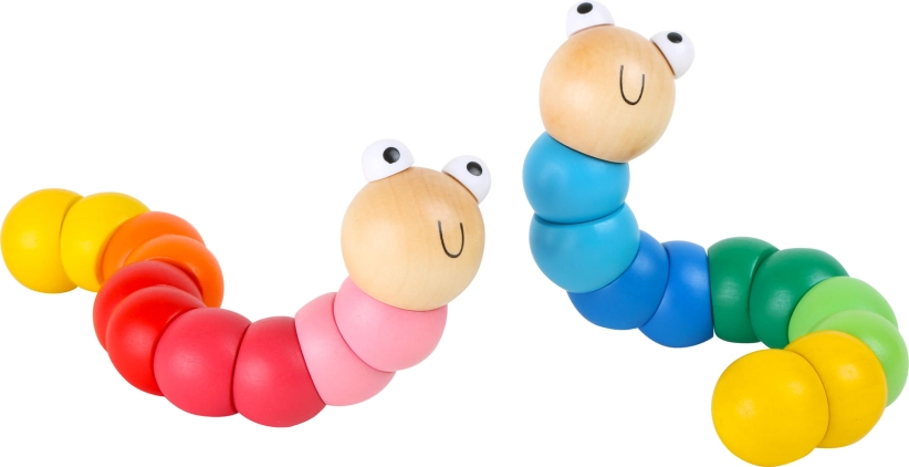 Small Foot Ohebné housenky malé displej 14 ks