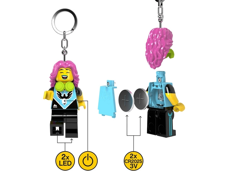 LEGO svietiaca kľúčenka – Hráčka videohier