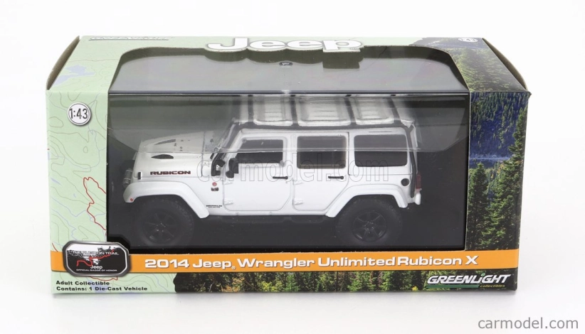 Greenlight Jeep Wrangler Rubicon X Unlimited 2014 1:43 Biela