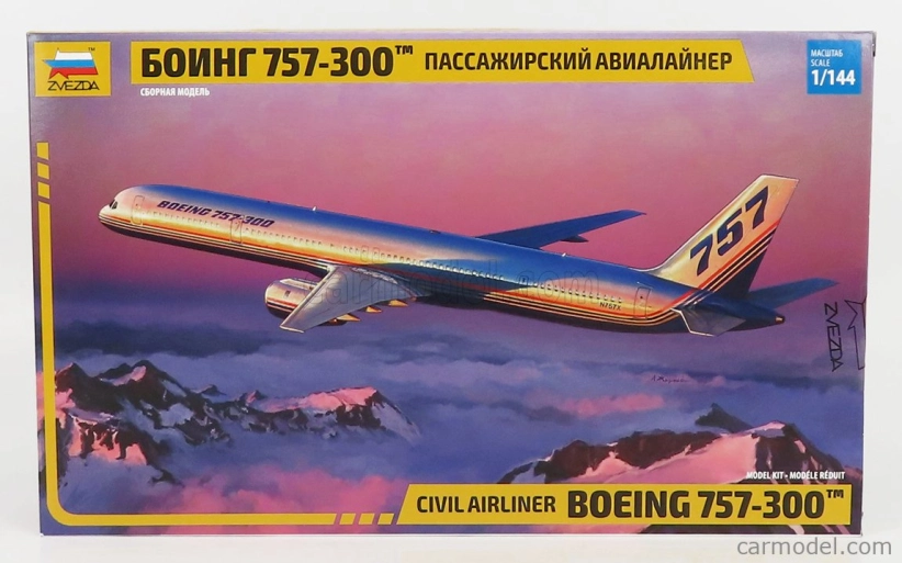 Zvezda Boeing 757-300 Airplane Civil Airliner 1982 1:144 /