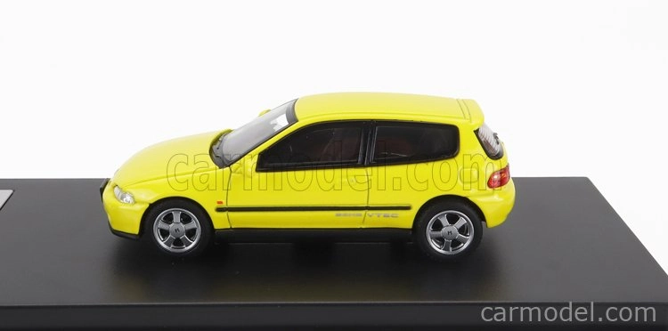 Lcd-model Honda Civic Eg6 Vtec 1993 1:64 Žlutá