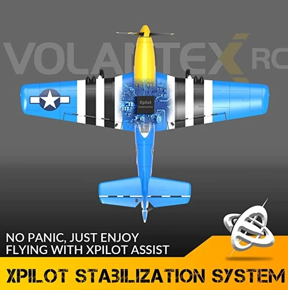 RC lietadlo Volantex Mustang P51D, modré | RCprofi.sk