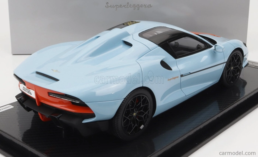 Tecnomodel Touring Superleggera Arese Rh95 (chassis And Engine F-12) 2021 1:18 Světle Modrá Oranžová - Barvy Zálivu