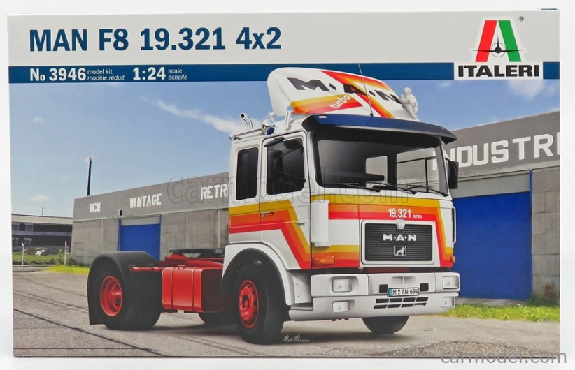 Italeri MAN 19.321 F8 Turbo Tractor Truck 2-assi 1975 1:24 /