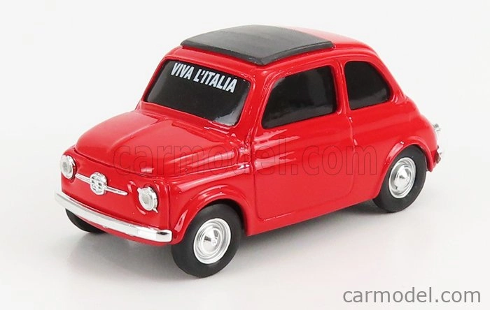 Brumm Fiat 500 1965 - Viva L'italia 150th Anniversario Italia 1861 - 2011 1:43 Red