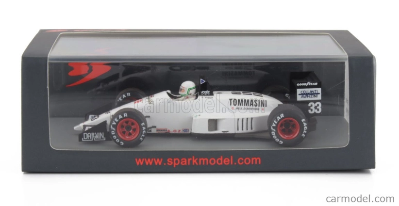 Spark-model Eurobrun F1  Er188 N 33 France Gp 1988 Stefano Modena 1:43 Bílá Černá