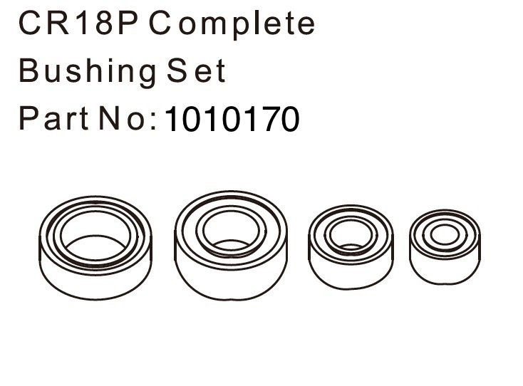 HBP240308 - (1010170) Complete Bushing Set - EVO 1:18