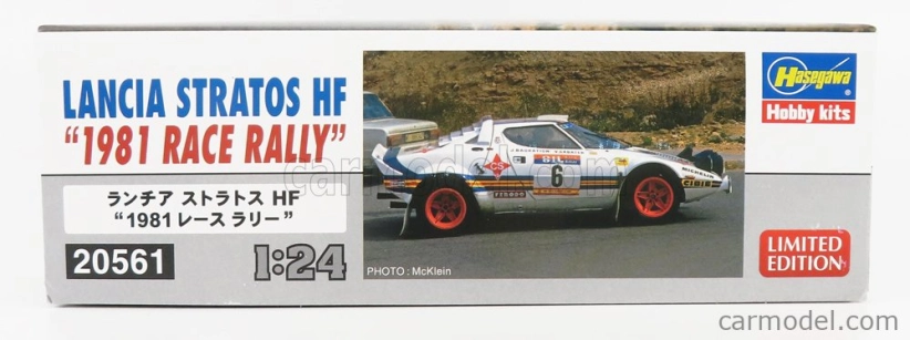 Hasegawa Lancia Stratos Hf N 6 Rally Race 1981 J.bagration - V.sabater 1:24 /