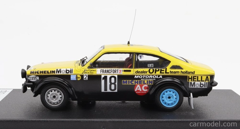 Trofeu Opel Kadett Gt/e (night Version) N 18 Rally Montecarlo 1978 L.carlsson - B.de Jong 1:43 Žlutá Černá