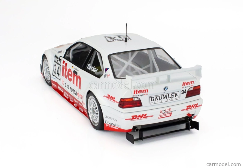 Werk83 BMW radu 3 325i Coupe (e36) Team Ws-dhl N 34 Dtm Sezóna 1994 Harald Becker 1:18 Biela červená