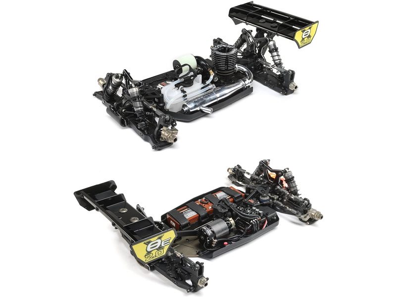 Súprava TLR 8ight-X/E 2.0 Combo Nitro/Electric Buggy 1:8 4WD Race Kit