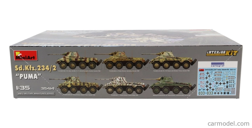 Miniart Tank Interior Kit Sd.kfz. 234/2 Puma Tank Military 1945 1:35 /