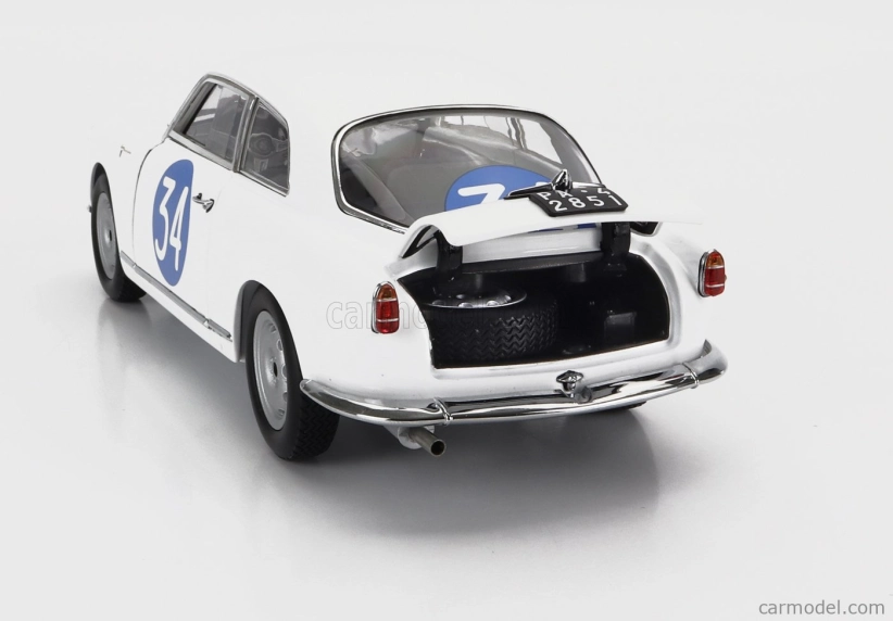 Kyosho Alfa romeo Giulietta Sv Sprint Veloce N 34 Targa Florio 1960 Emanuele - Aldebaran (checco D'angelo) 1:18 Biela