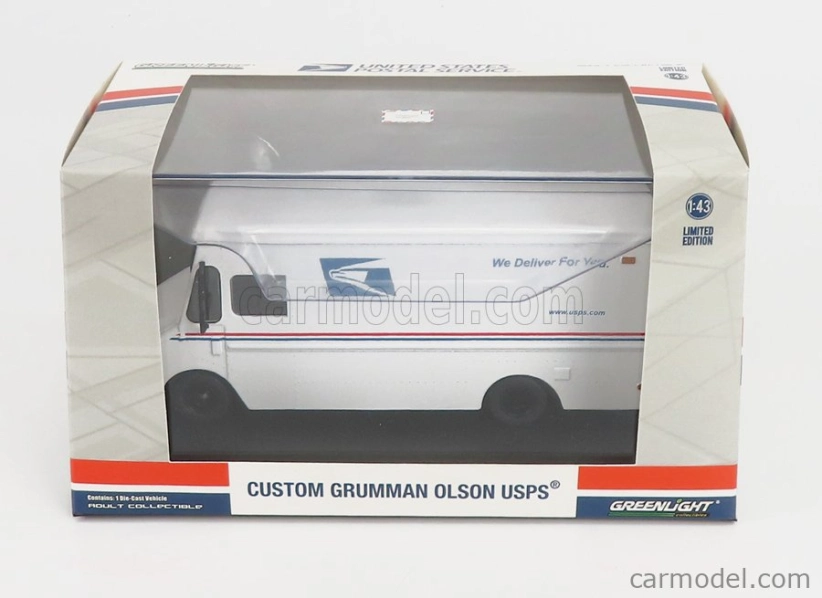 Greenlight Grumman Olson Llv Truck United States Postal Service Delivery 1993 1:43 Biela