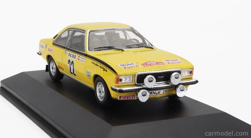 Cmr Opel Commodore B Gs/e (night Version) N 22 Rally Montecarlo 1973 W.rohrl - J.berger 1:43 Žlutá