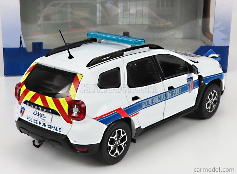 Solido Dacia Duster Mkii Police Municipale 2019 1:18 Bílá Světle Modrá