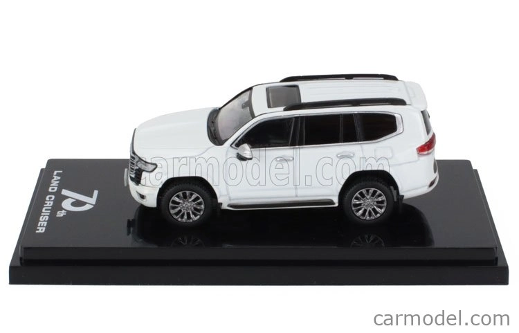 Zapaľovanie-model Toyota Land Cruiser (ja300w) Zx 2023 - Čierno-červený interiér 1:64 White Pearl