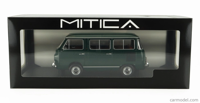 Mitica-diecast Fiat Fiat 850 Familiare Serie-2 1970 – Interno Brown 1:18 Verde Oliva 323 Zelená