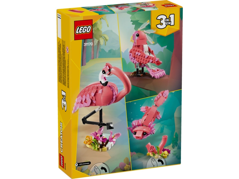 LEGO Creator - Divoké zvieratá: Ružový plameniak