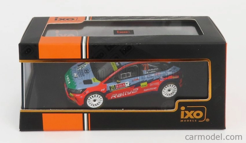 Ixo-models Hyundai I20 N Rally2 Team Hyundai Motorsport N 21 Winner Wrc2 Rally Ypres 2021 J.huttunen - M.lukka 1:43 Svetlo modrá červená zelená