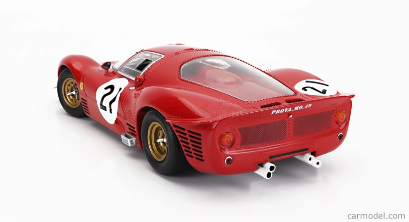 Werk83 Ferrari 330 P3 4.0l V12 Coupe Team Ferrari Sefac N 21 24h Le Mans 1966 Lorenzo Bandini - Jean Guichet 1:18 červená