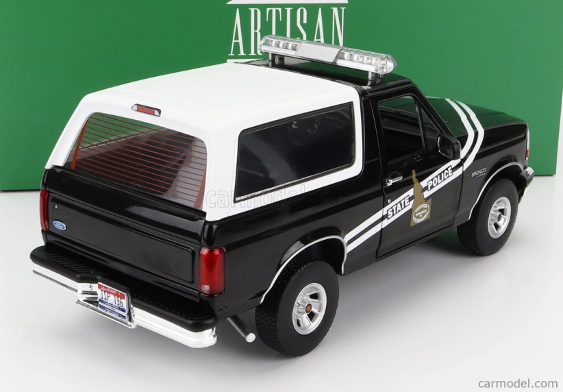 Greenlight Ford usa Bronco Idaho State Police 1996 1:18 Černá Bílá