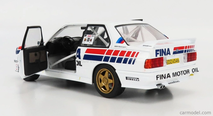 Solido BMW 3-series M3 (e30) Fina Gr.a N 18 Rally Montecarlo 1989 Marc Duez - Alain Lopes 1:18 Bílá Červená Ble