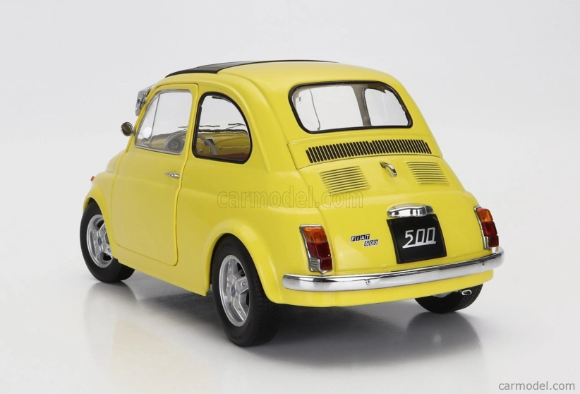 Fiat 500 F Custom 1968 v mierke 1:12 žltá