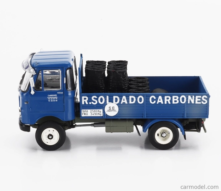 Edicola Sava Sh550 Truck R.soldado Carbones 2-assi 1970 1:43 Modrá