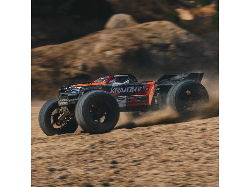 RC auto Arrma Kraton 8S V2 BLX 1:5 Smart RTR, oranžová