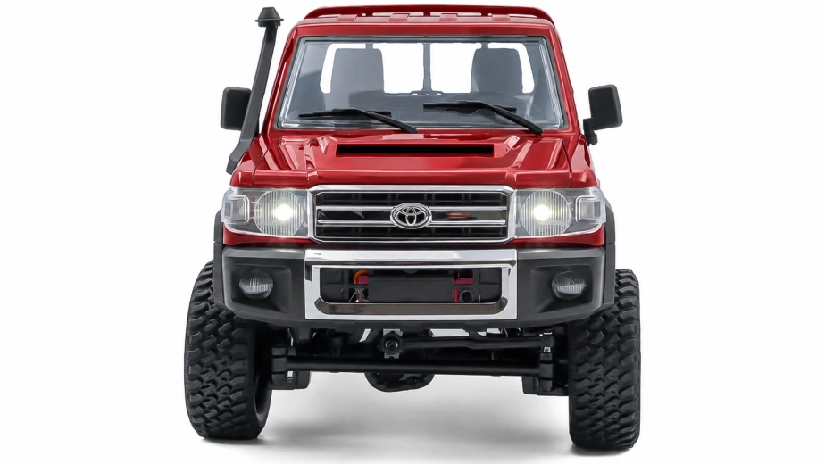RC auto Land Cruiser Toyota, červená + náhradná batéria