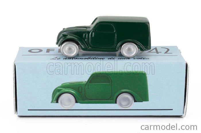 Officina-942 Fiat 500 B Furgoncino Van 1948 1:76 Zelená