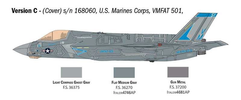 Italeri Lockheed martin F-35b Military Airplane Lighting Ii 2011 1:48 /