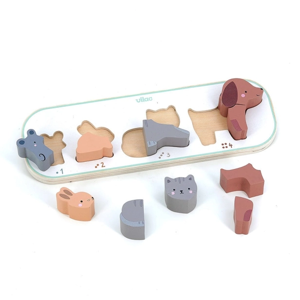 Vilac Skladacie puzzle Učím sa počítať zvieratá Sarah Betz
