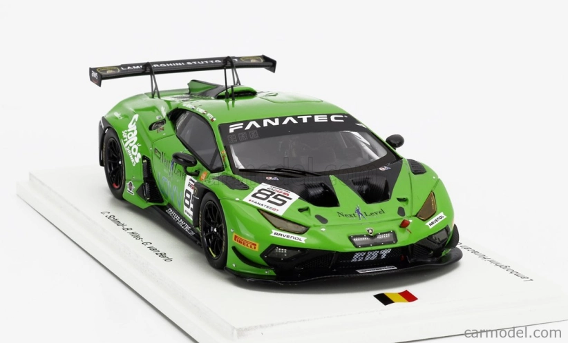 Spark-model Lamborghini Huracan Gt3 Evo 2 Team Grt Grasser N 85 Winner Silver Cup 24h Spa 2023 C.schmid - B.hites - G.van Berlo 1:43 Zelená Černá