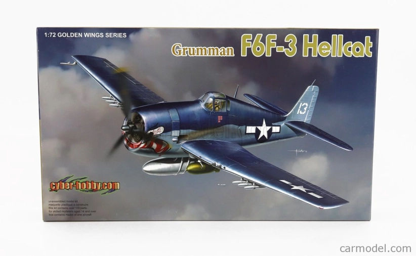 Dragon armor Grumman F6f-3 Hellcat Military Airplane 1946 1:72 /