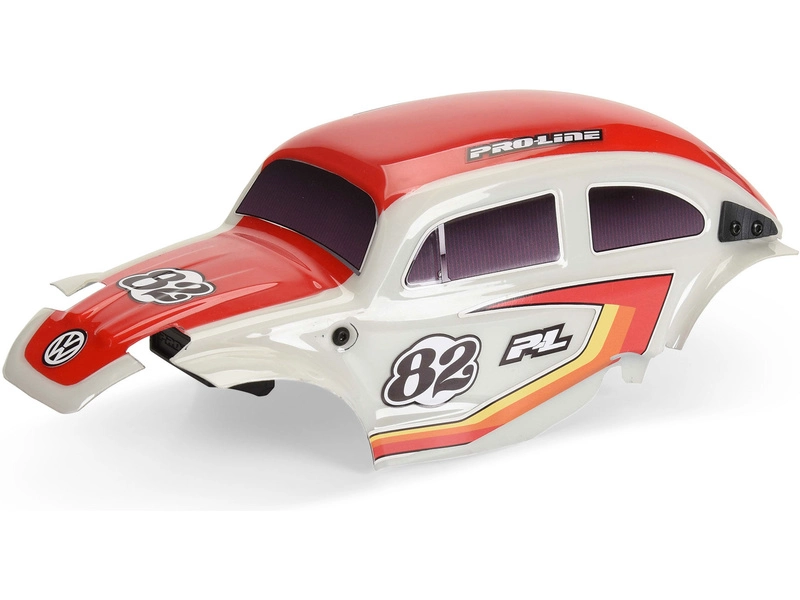 Karoséria Pro-Line Class 1 VW beetle red, chrómové disky Diablo 12 mm s pneumatikami Flat Iron: Arrma Typhon Grom