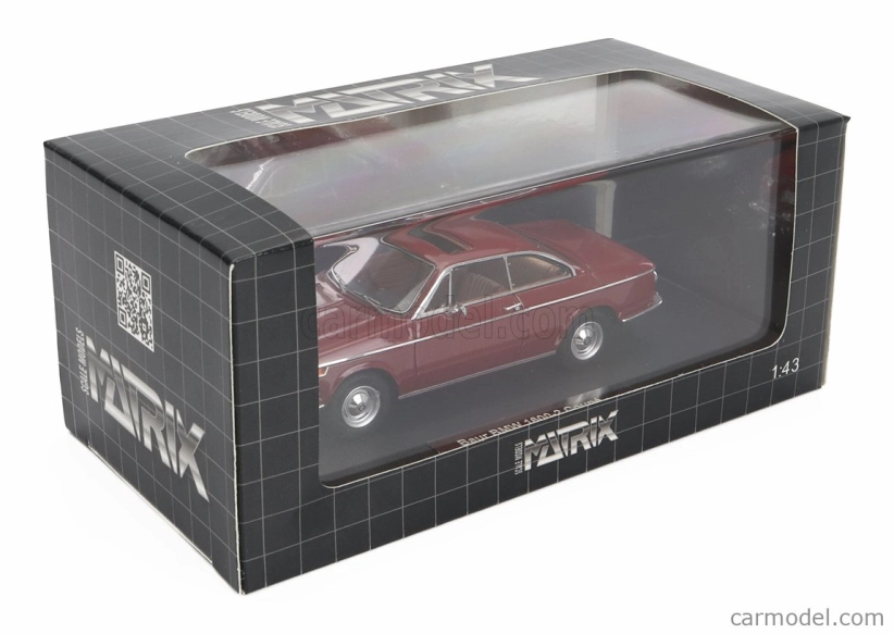 Matrix scale models BMW 1602 Baur Coupe 1967 1:43 Red