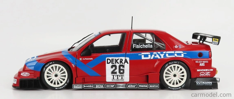 Werk83 Alfa romeo 155 V6 Ti Team Alfa Corse N 26 Dtm Itc 1995 Giancarlo Fisichella 1:18 Červená modrá