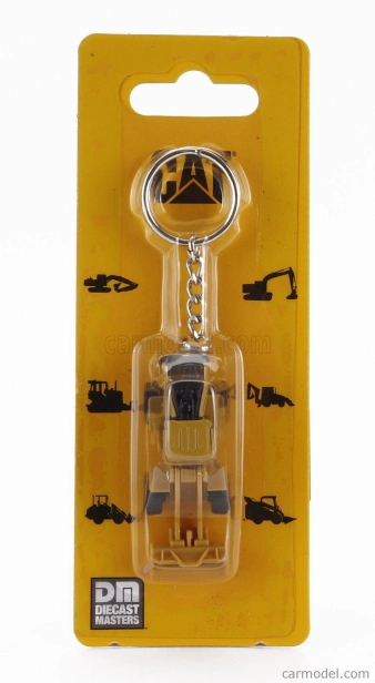 Dm-models Caterpillar Portachiavi - Keyring Cat950m Ruspa Gommata - Scraper Tractor Wheel Loader - Cm.5 1:100 Žlutá Černá