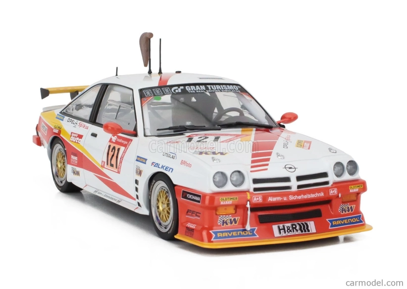 Werk83 Opel Manta Gt Team Automobilclub Von Deutschland N 121 24h Nurburgring 2023 Hans-olaf Beckmann - Peter Hass - Jurgen Schulten - Volker Strycek 1:18 Biela Oranžová Žltá